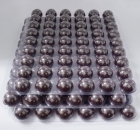 162 Stk. 3-Set bedruckte Schokoladen Halbkugeln zartbitter - Stern